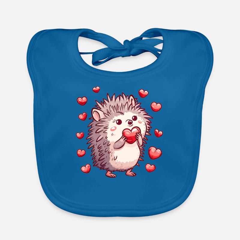 Mignon coeur hérisson Bavoir bio Bébé