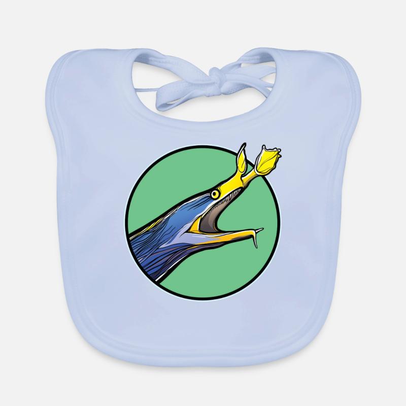 Nasal Moray Eel Ghost Moray Organic Baby Bibs