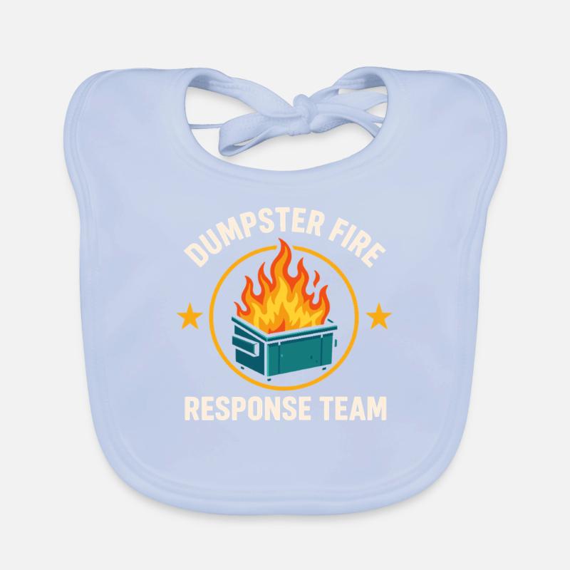 Dumpster Fire Response Team Baby Bio-Lätzchen