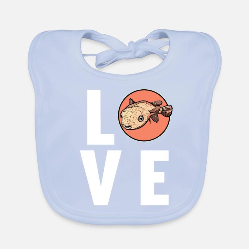 Poisson-globe Poisson-globe Bavoir bio Bébé