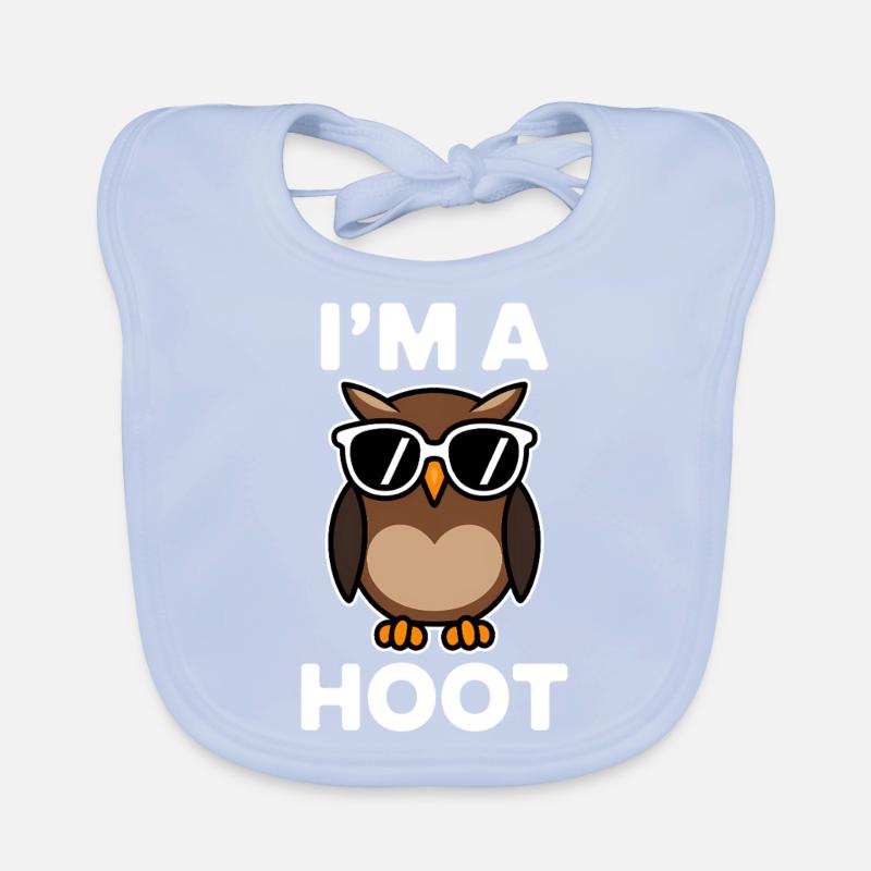 Eule Spruch Eulen Lustiges Eulen Geschenk Baby Bio-Lätzchen