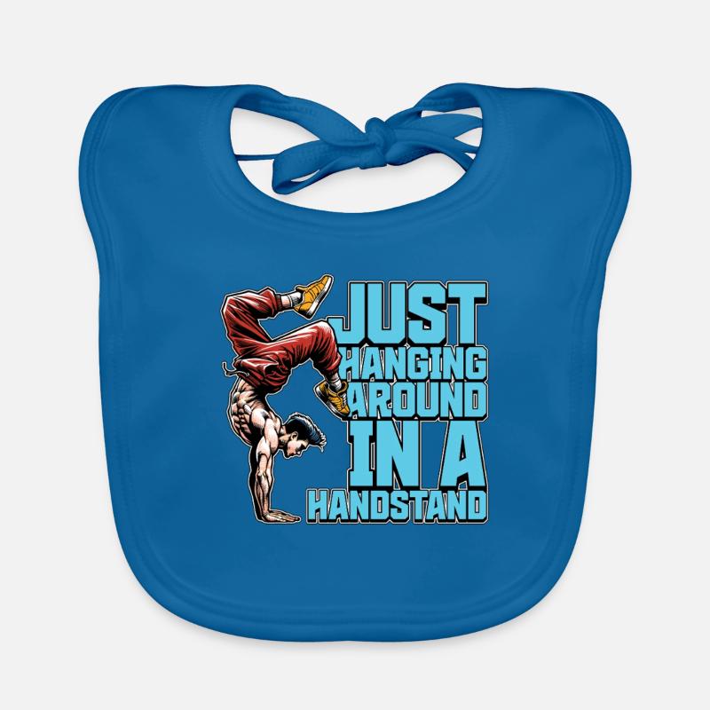 Acro Dance Just Hanging Around Loves Acrobatics Baby Bio-Lätzchen