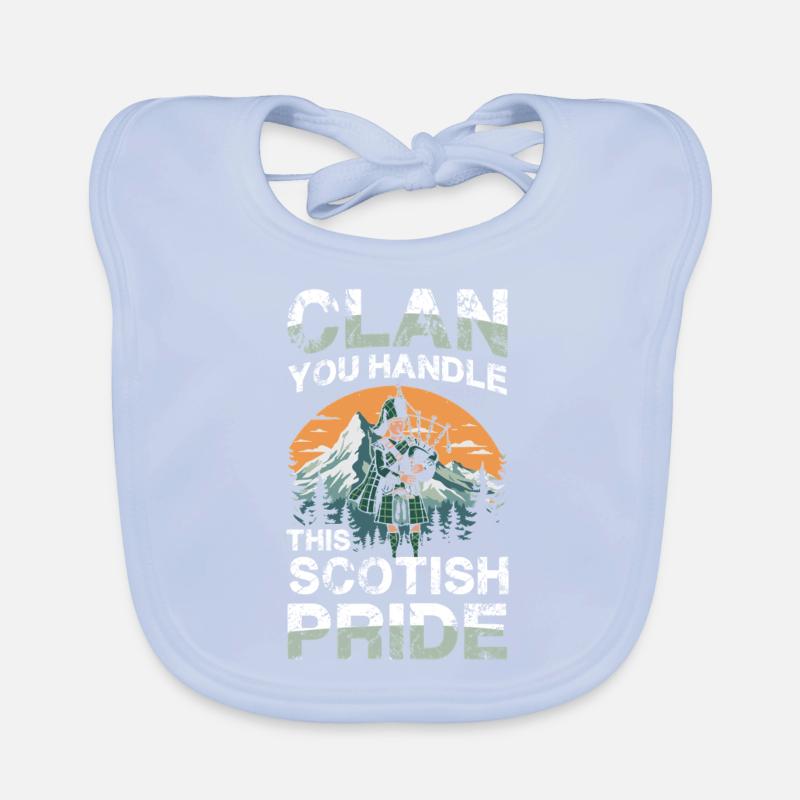 Can you handle Scottish pride? Clan Organic Baby Bibs
