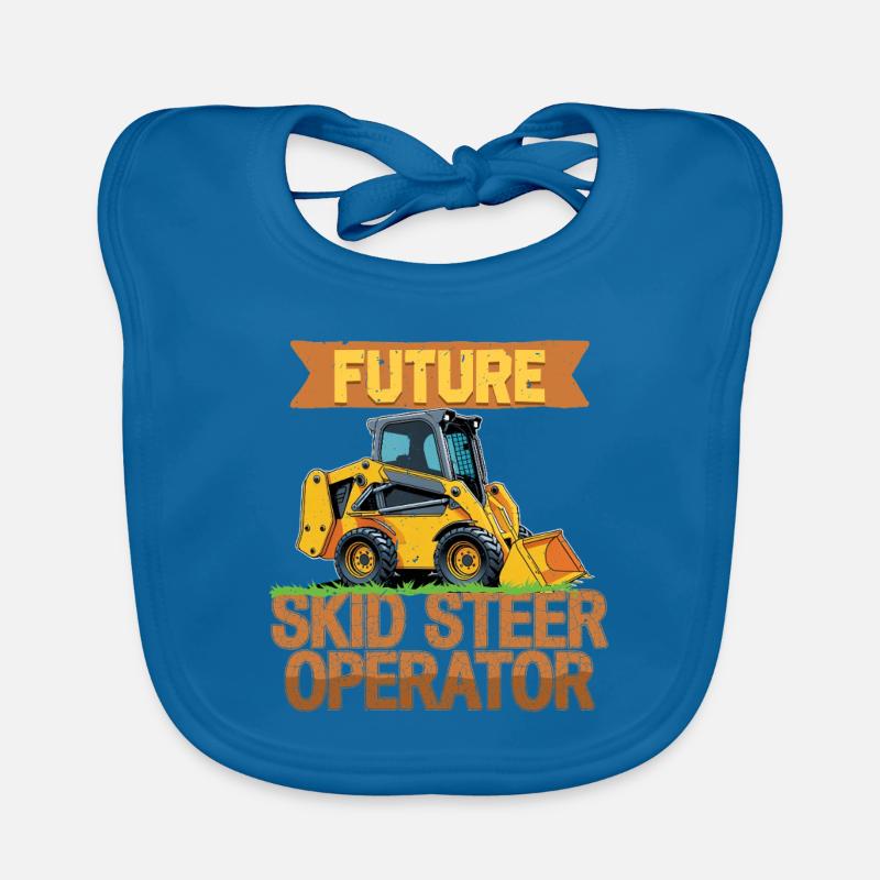 Opérateur de chargeuse compacte Chargeuse compacte Bavoir bio Bébé