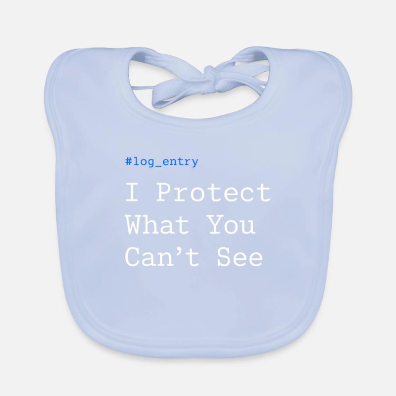 Cybersecurity Info Sec White Hat Hacker Ethical Baby Bio-Lätzchen