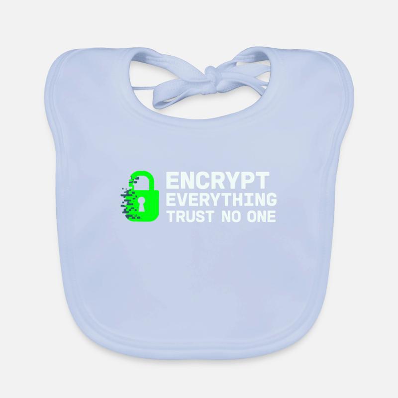 Cybersecurity Info Sec White Hat Hacker Ethical Baby Bio-Lätzchen
