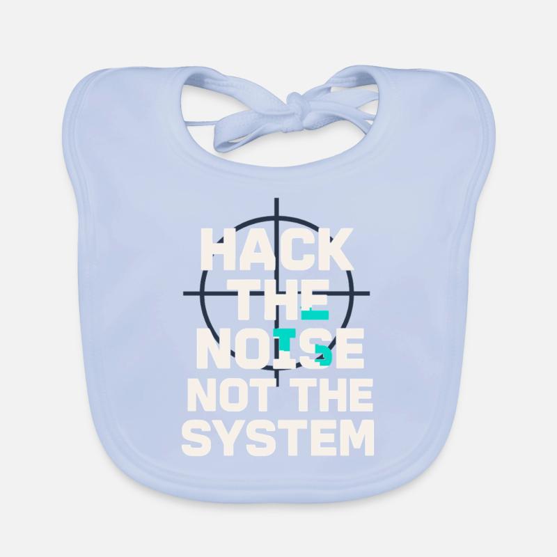 Cybersécurité Info Sec White Hat Hacker Éthique Bavoir bio Bébé