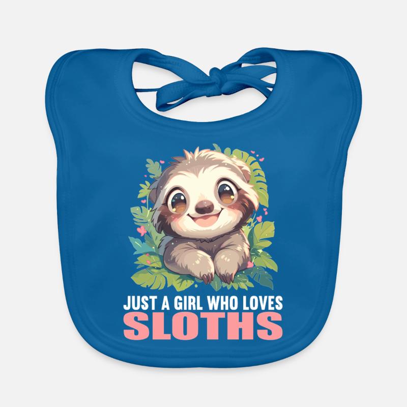 Sloths Sloth Organic Baby Bibs