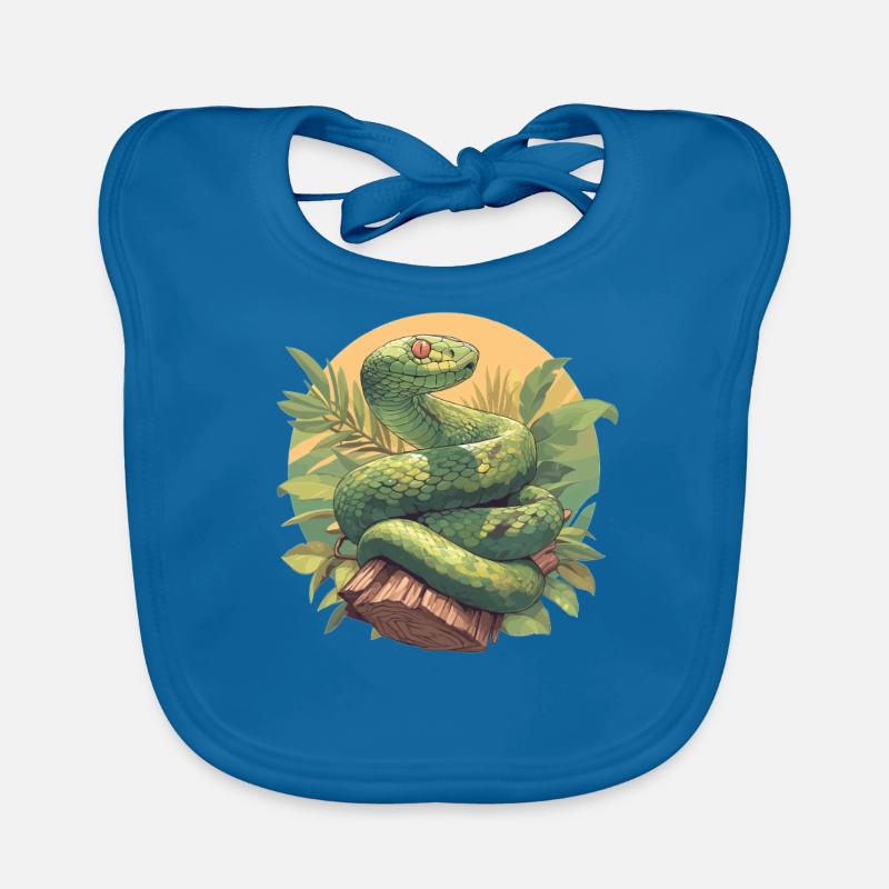 Snakes Snake Organic Baby Bibs