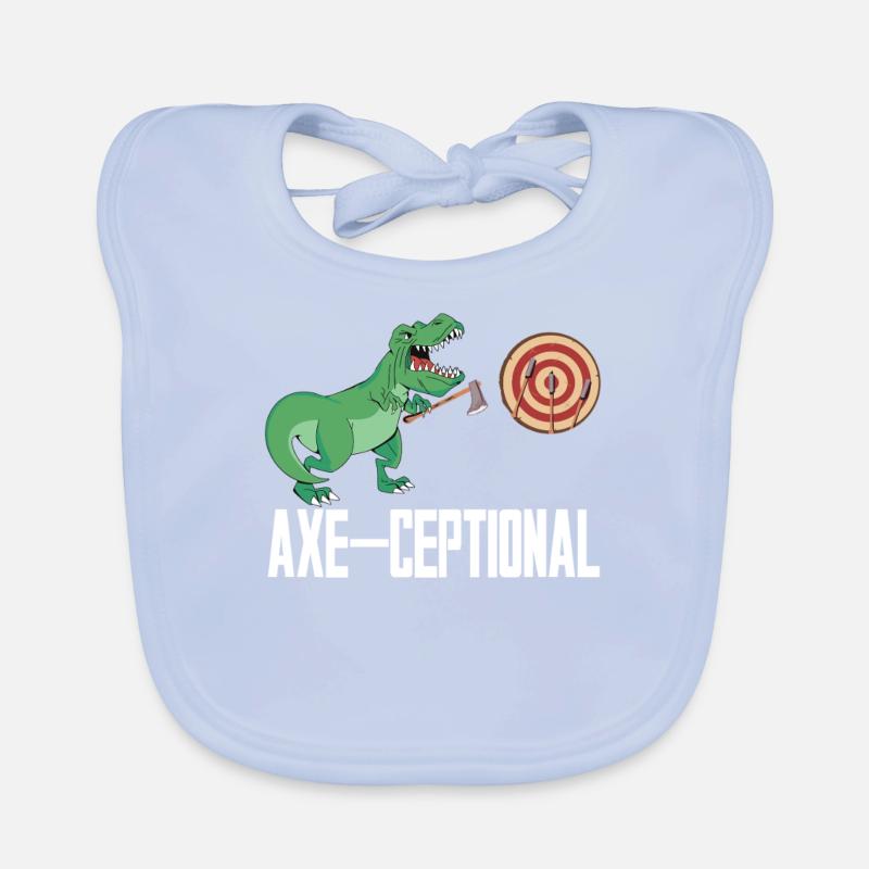 axe throwing lumberjack hatchet target throw Organic Baby Bibs