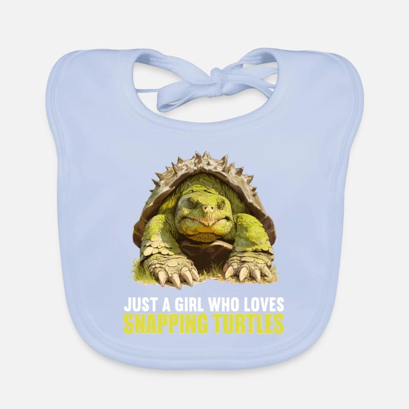 Snapping Turtles Snapping Turtle Organic Baby Bibs