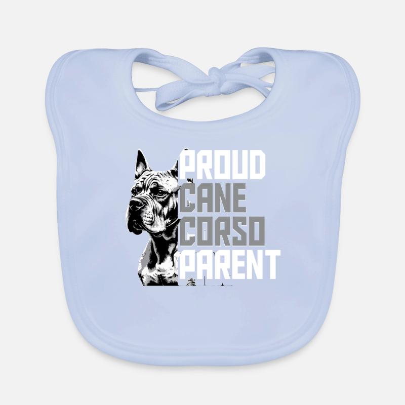 Cane Corso Dog Proud Cane Corso Parent Organic Baby Bibs
