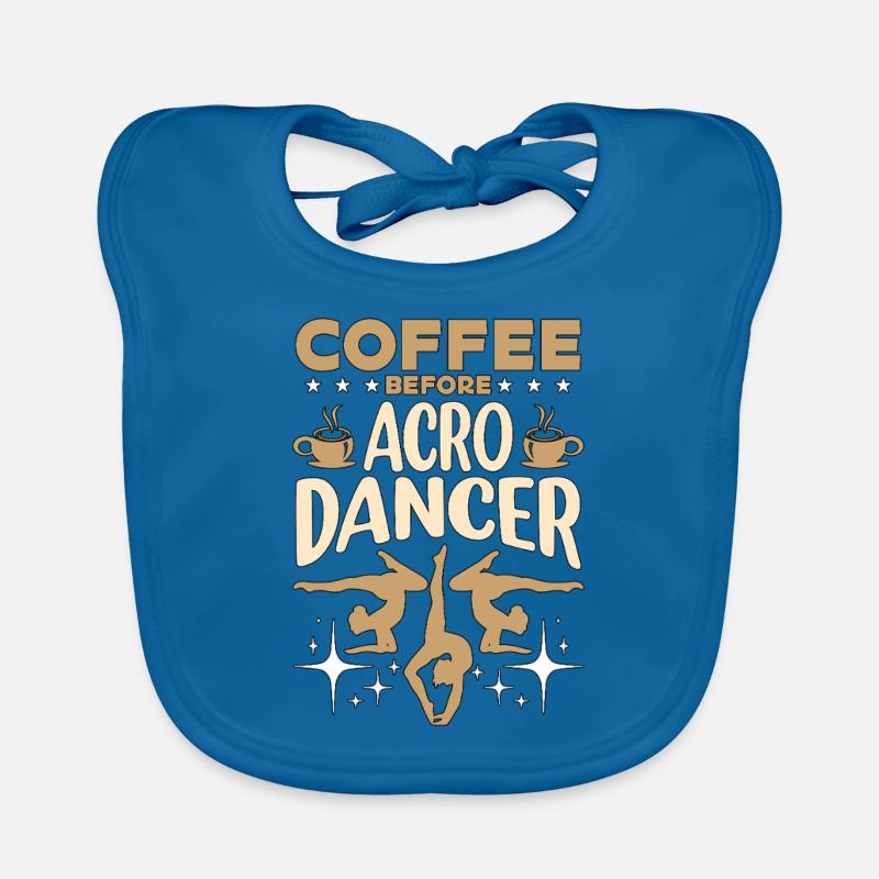 Acro Dancer Coffee Acrobatic Dancing Coffee Lover Baby Bio-Lätzchen