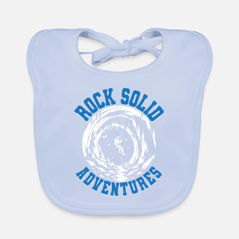 Caving Spelunking Rock Solid Adventures Organic Baby Bibs