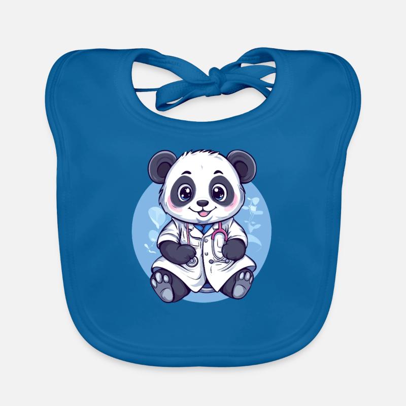 Panda Arzt Baby Bio-Lätzchen