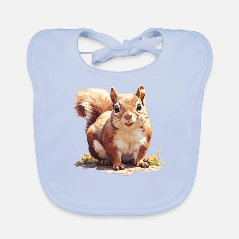 Eichhörnchen Baby Bio-Lätzchen