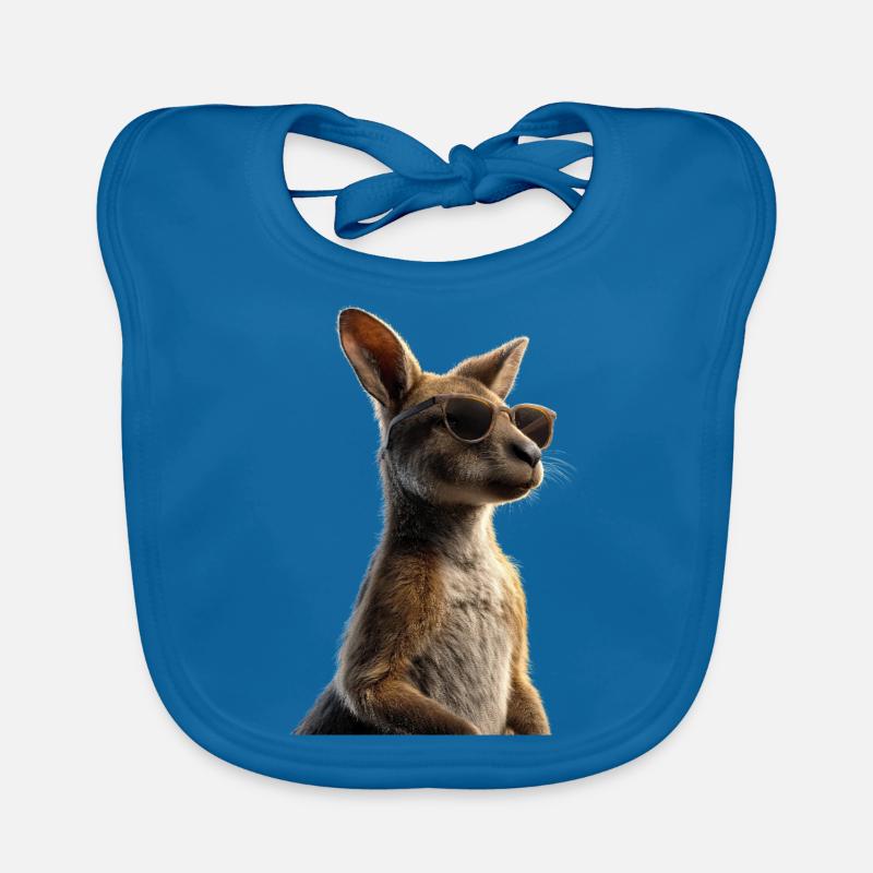 Wallaby Australia Outback Wild Sweet Kangaroo Organic Baby Bibs
