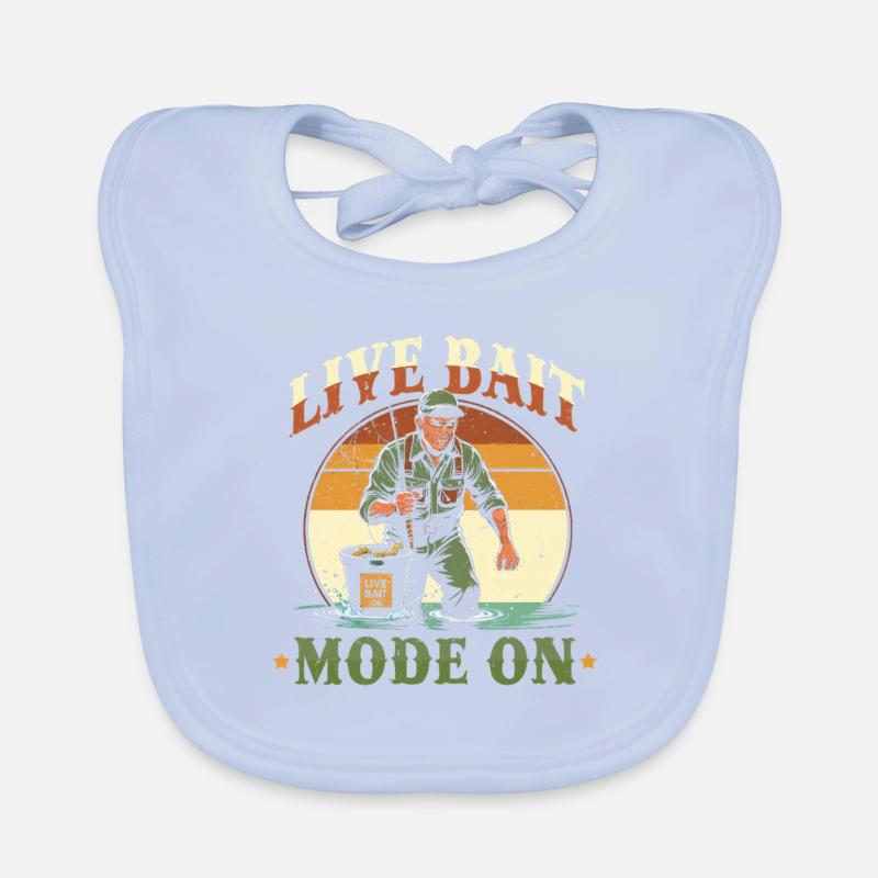 Flathead Catfish Live Bait Mode On Organic Baby Bibs