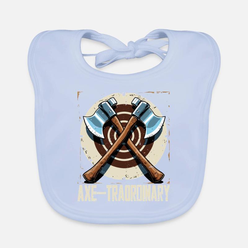 Axe Throwing Lumberjack Hatchet Target Throw Axe-traordinary Organic Baby Bibs