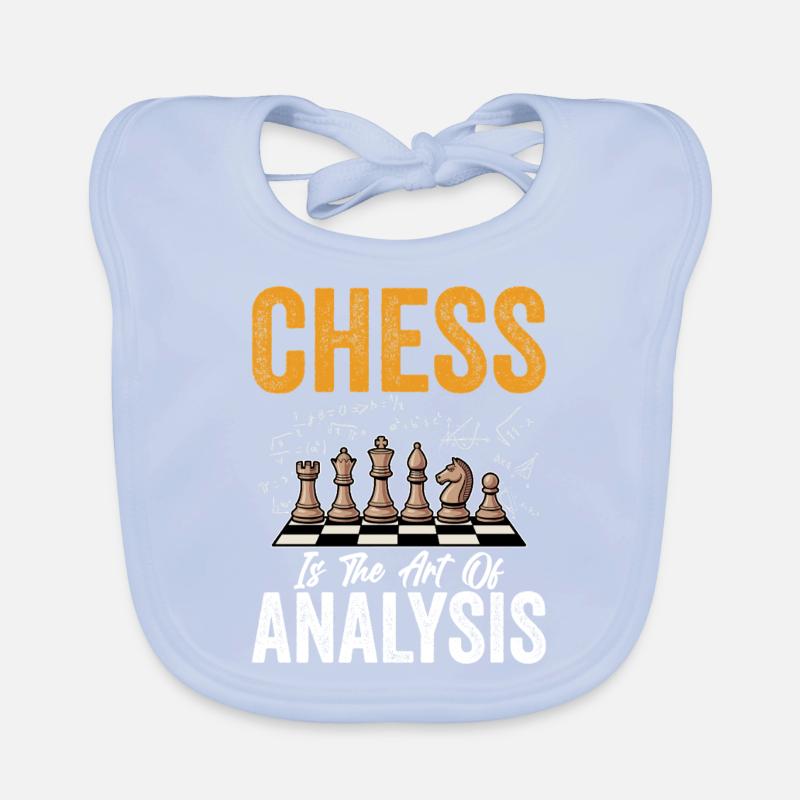 Chess Brain Teaser Board Game Chess Master Organic Baby Bibs