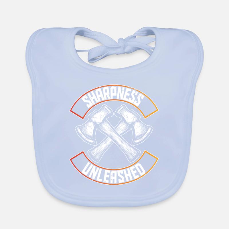 Axtwerfen Holzfäller Sharpness Unleashed Baby Bio-Lätzchen