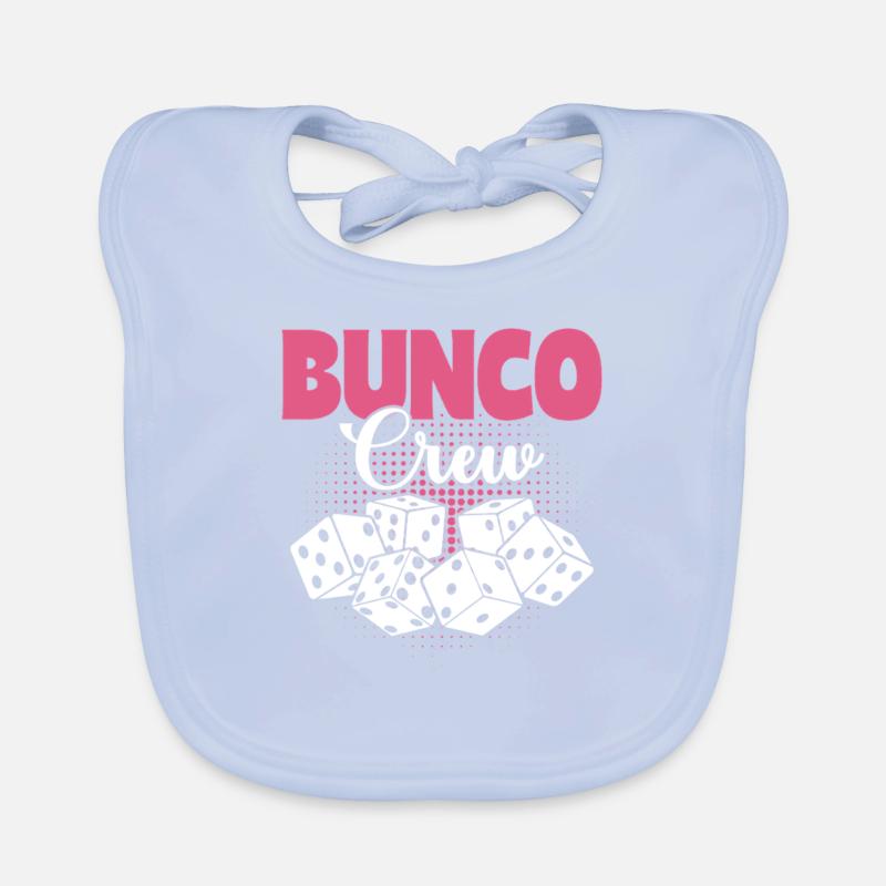 Bunco Dice Evening Bunco Crew Tournament Organic Baby Bibs