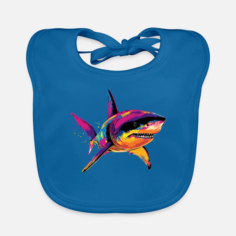 requin requin tigre requin plongeur requins mignons grand requin blanc Bavoir bio Bébé