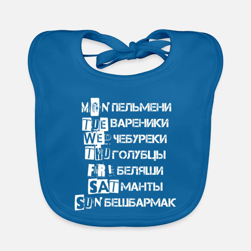Russisches Essen Essensplan Geschenk Baby Bio-Lätzchen