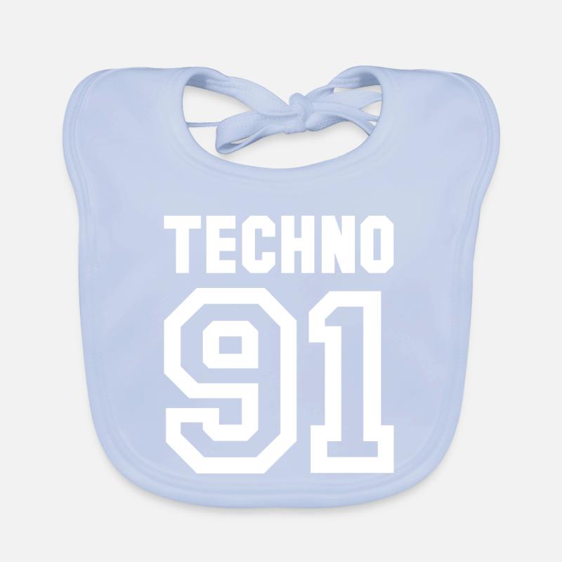 TECHNO Rave 90s Raver Organic Baby Bibs