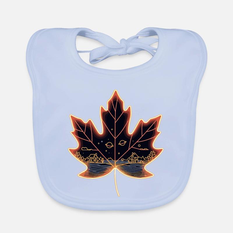 Feuille d’érable Bavoir bio Bébé