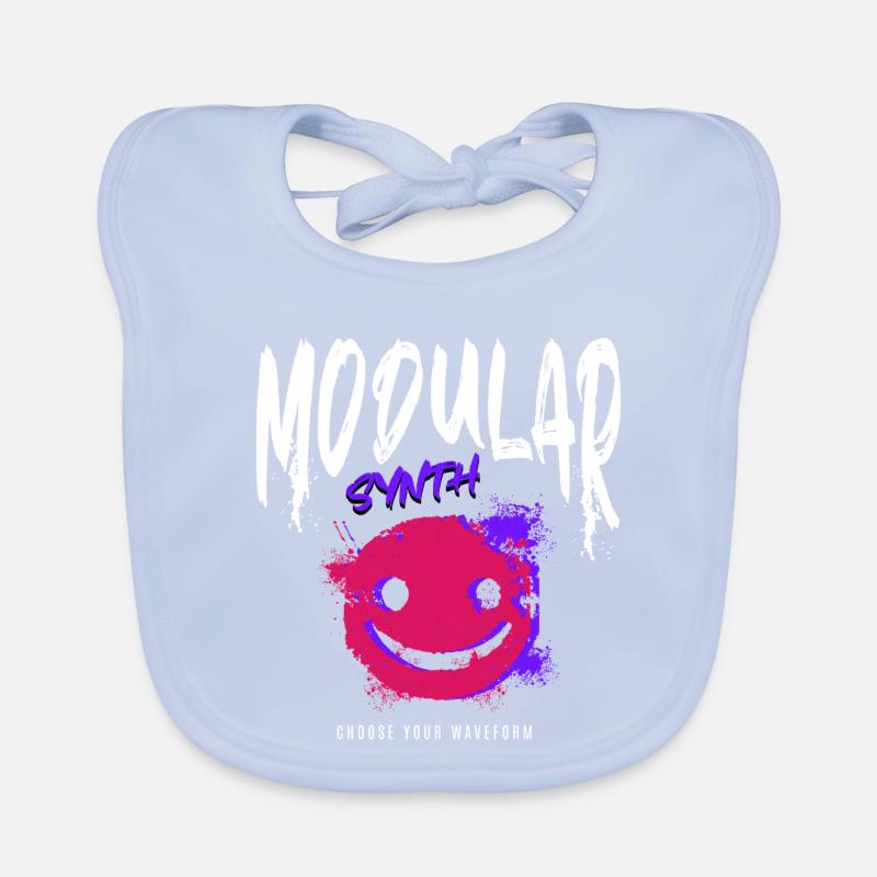 Modular Synth Synthesizer Waveform Organic Baby Bibs