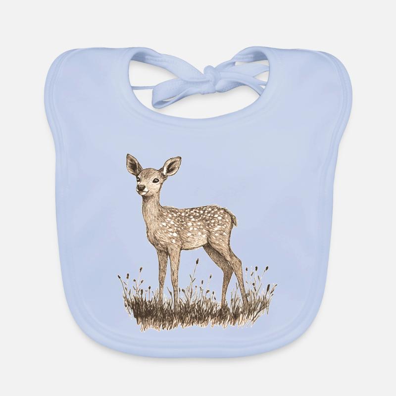 roe deer Organic Baby Bibs