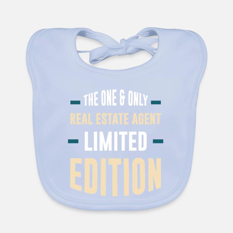 Édition Limitée pour Agent Immobilier Bavoir bio Bébé