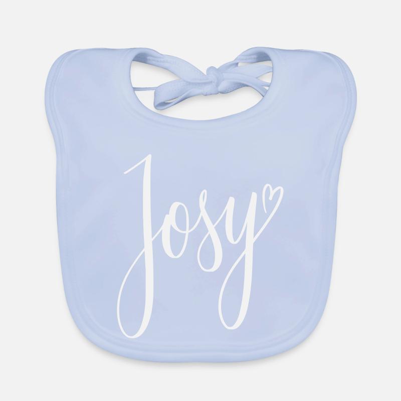 Josy Script Herz-Design Baby Bio-Lätzchen