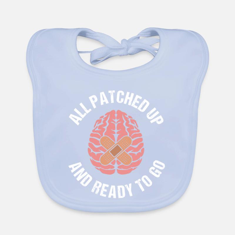 Brain Aneurysm Organic Baby Bibs