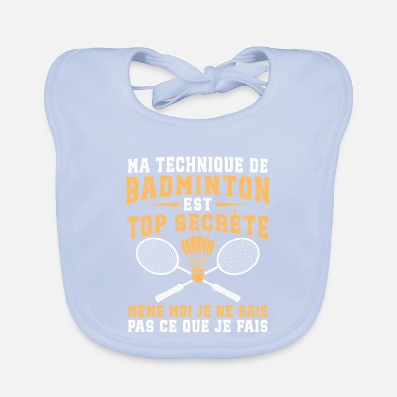 ma technique de badminton Bavoir bio Bébé