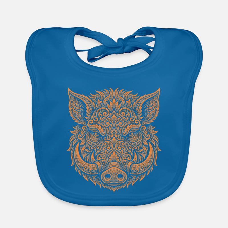Wild boar Organic Baby Bibs