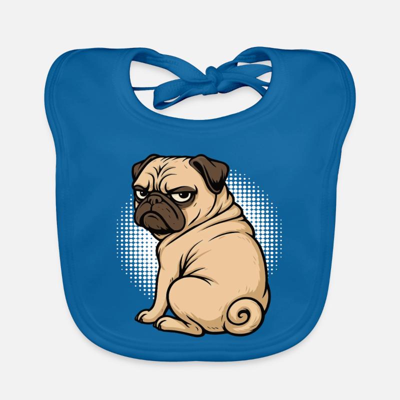 Pug Pugs Pug Owner Pug Lover Pug Holder Organic Baby Bibs