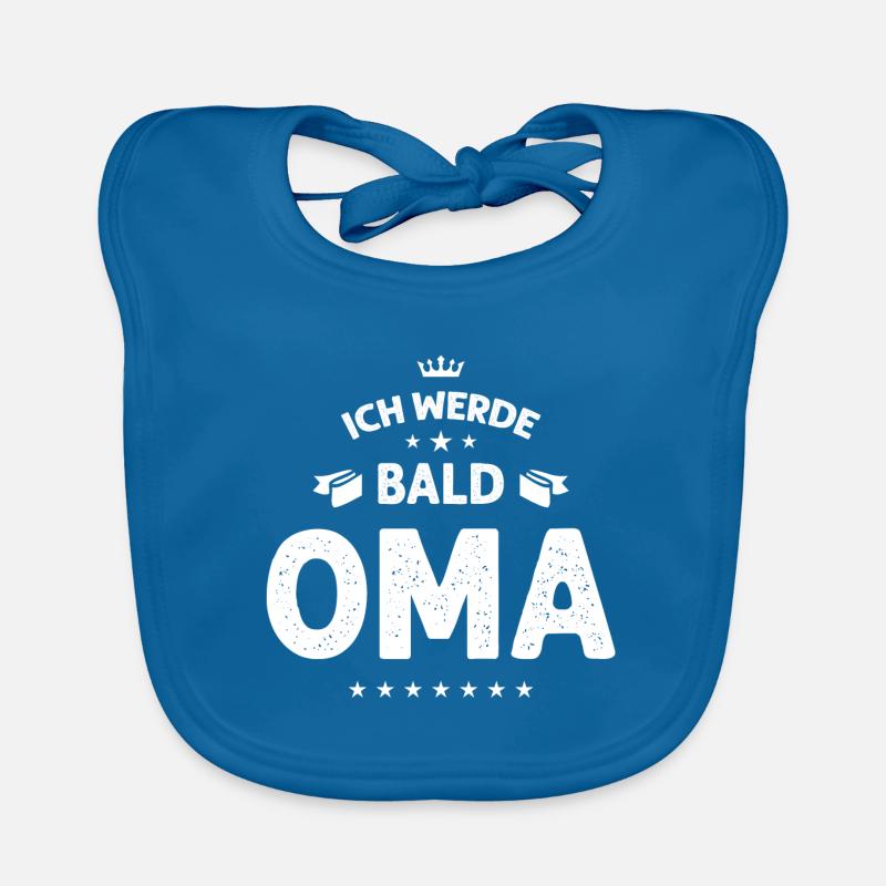 Ich werde bald Oma Baby Bio-Lätzchen