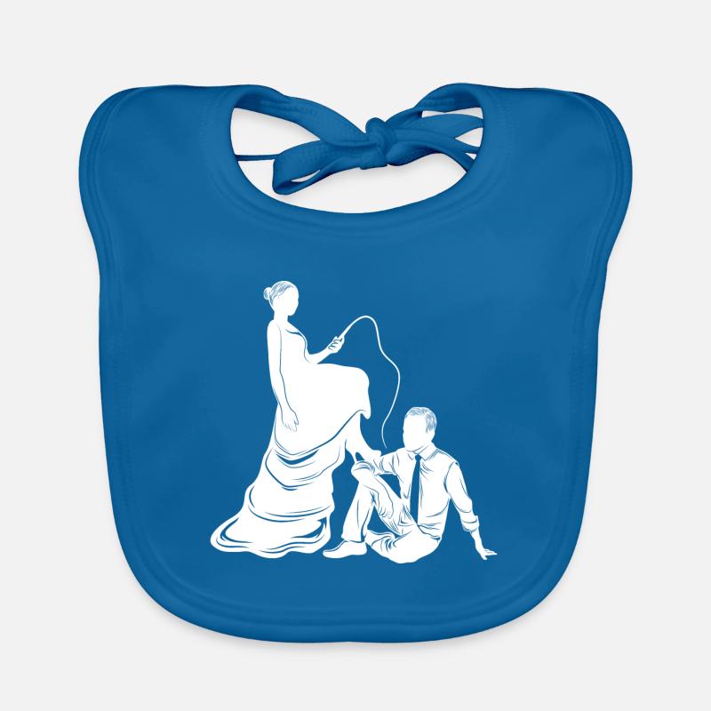 brautpaar ehepaar silhouette Baby Bio-Lätzchen