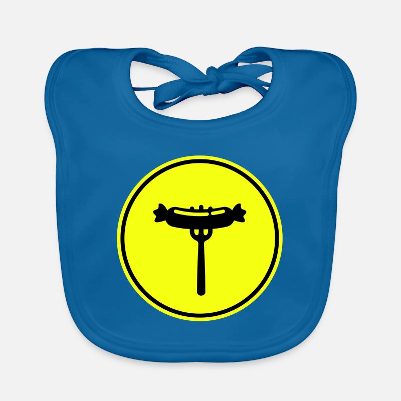Bratwurst meat icon Organic Baby Bibs