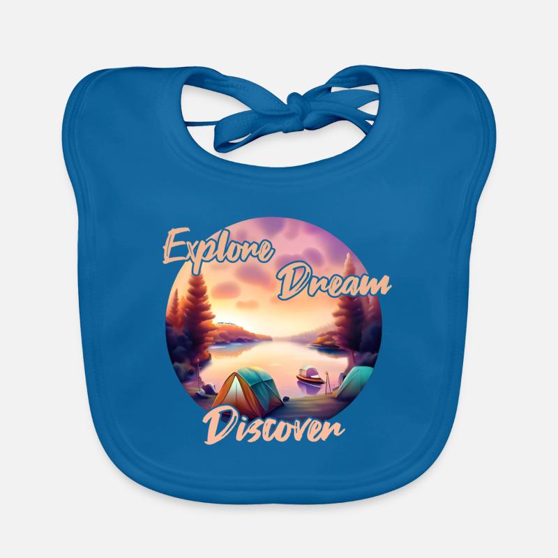 Camping Aventure Explorer Dream Discover Bavoir bio Bébé