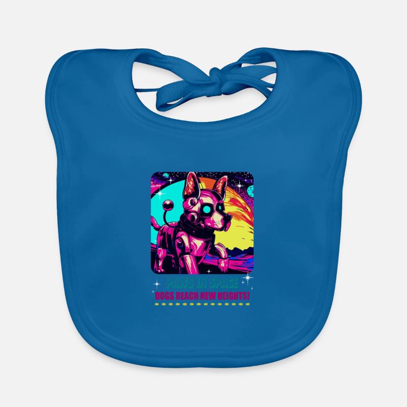 RoboVolt Style: Robot Dog Organic Baby Bibs
