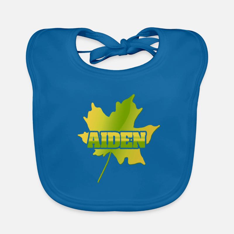 Autumn for Aiden Aiden Maple Leaf Organic Baby Bibs