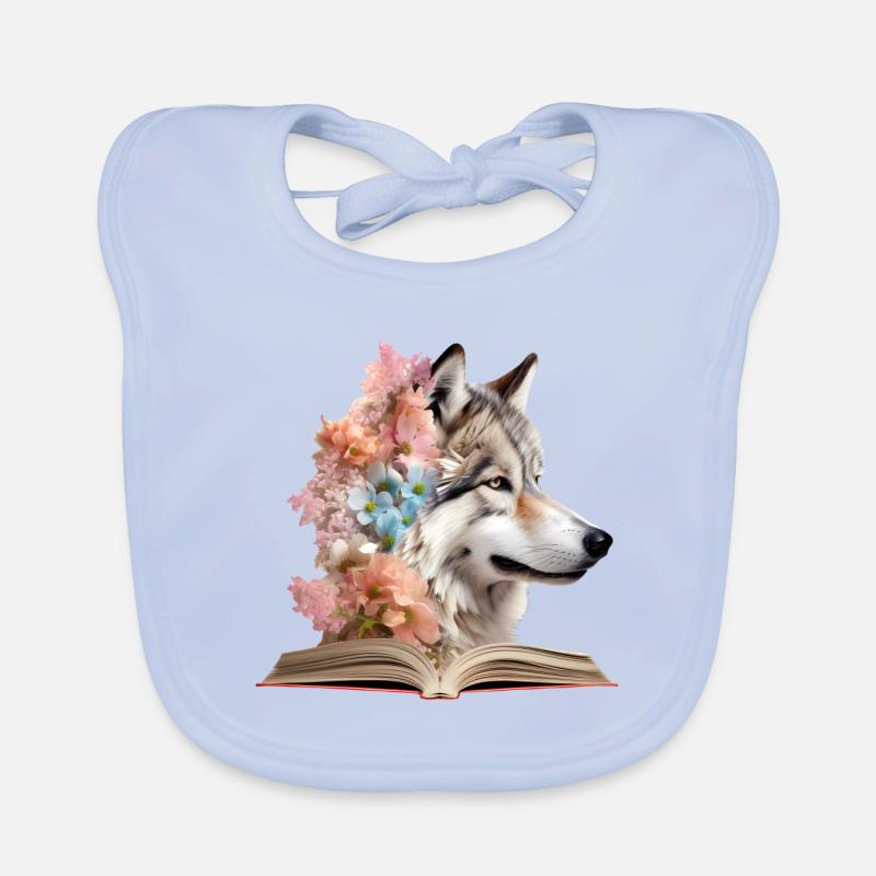Akita Lesen Buch Baby Bio-Lätzchen