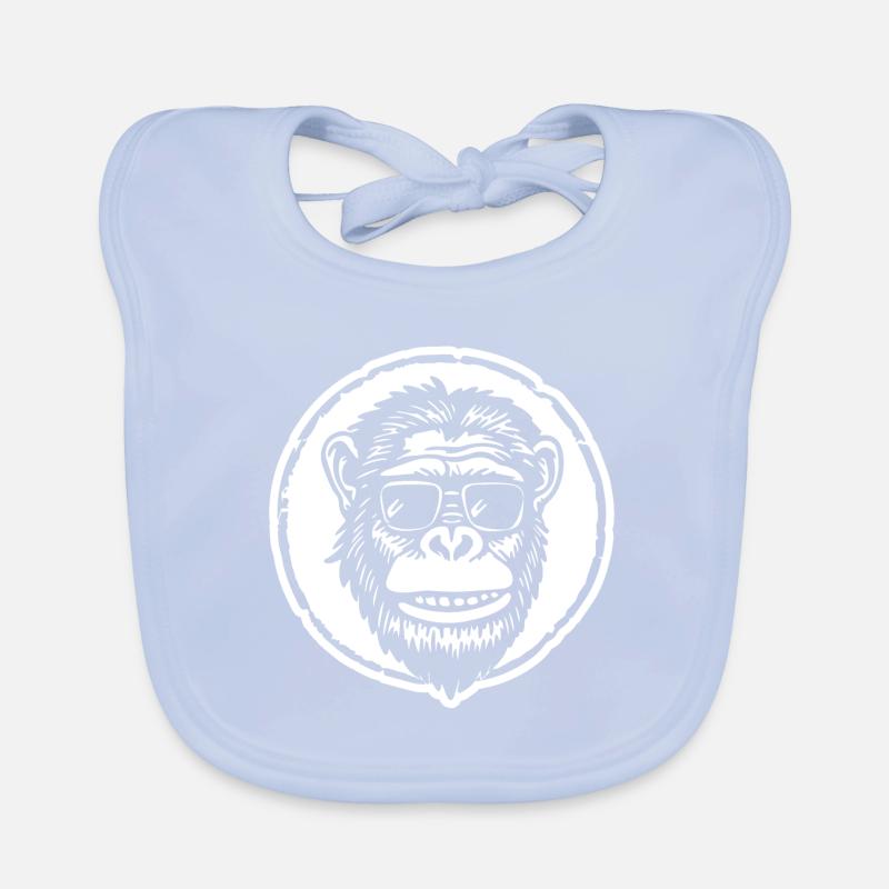 Affe Affengesicht Baby Bio-Lätzchen