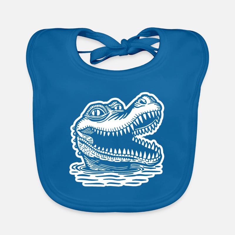 Krokodil Alligator Baby Bio-Lätzchen