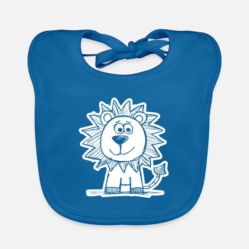 Lion Lion Head Organic Baby Bibs