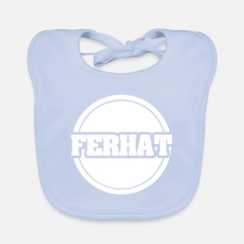 First name Ferhat Organic Baby Bibs