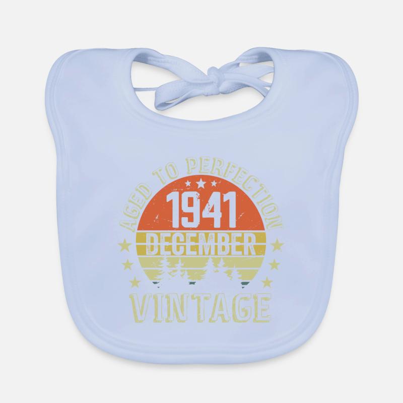 Retro Geburtstagsgeschenk - Geboren im Dezember 1941 Baby Bio-Lätzchen